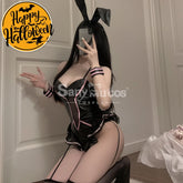 【In Stock】Sexy Cosplay Lingerie Queen Soft Fur Ball Bunny Girl Uniform Costume Costumes